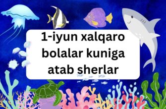 1-iyun xalqaro bolalar kuniga atab sherlar