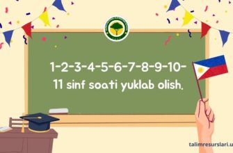 1-2-3-4-5-6-7-8-9-10-11 sinf soati yuklab olish.